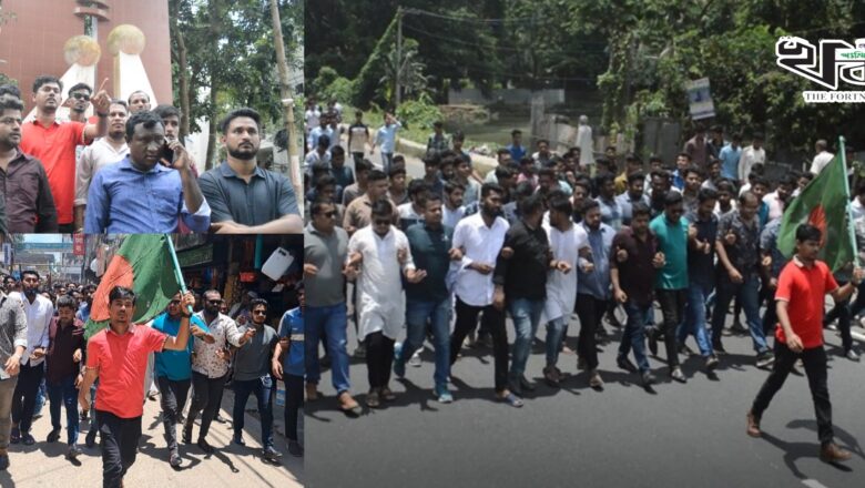 মীরসরাই উপজেলা ছাত্রলীগের উদ্যোগে বিক্ষোভ মিছিল ও সমাবেশ অনুষ্ঠিত