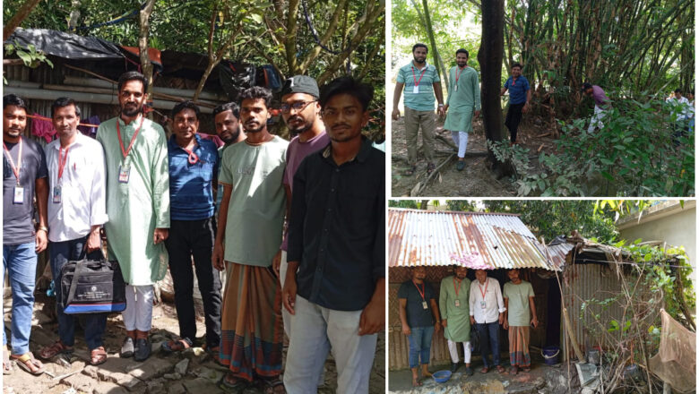 শেখ ইব্রাহিম টোলা তরুণ সংঘের উদ্যোগে বন্যাকবলিত বাড়িয়াখালি এলাকায় গৃহায়ন ও পুনর্বাসনের জন্য আর্থিক সহায়তা প্রদান
