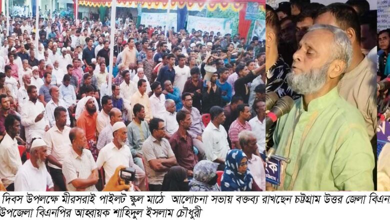 মীরসরাইয়ে বিএনপির উদ্যোগে বিপ্লব ও সংহতি দিবস উৎযাপন